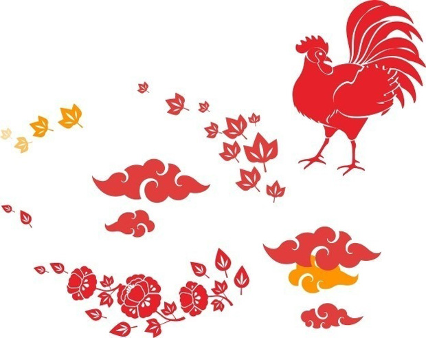 30多款鸡年剪纸图案素材大全27