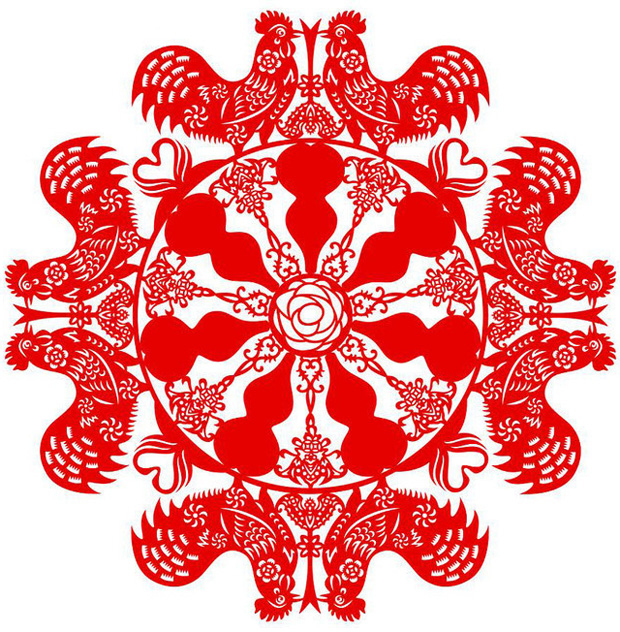 30多款鸡年剪纸图案30