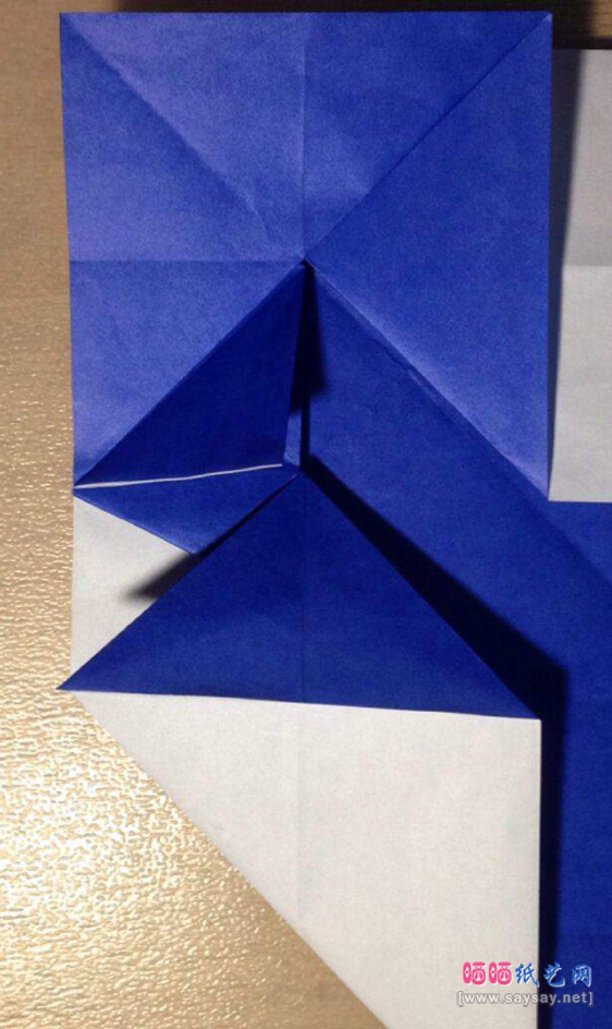 “纸”字的折法实拍教程图片步骤19-www.saybb.net