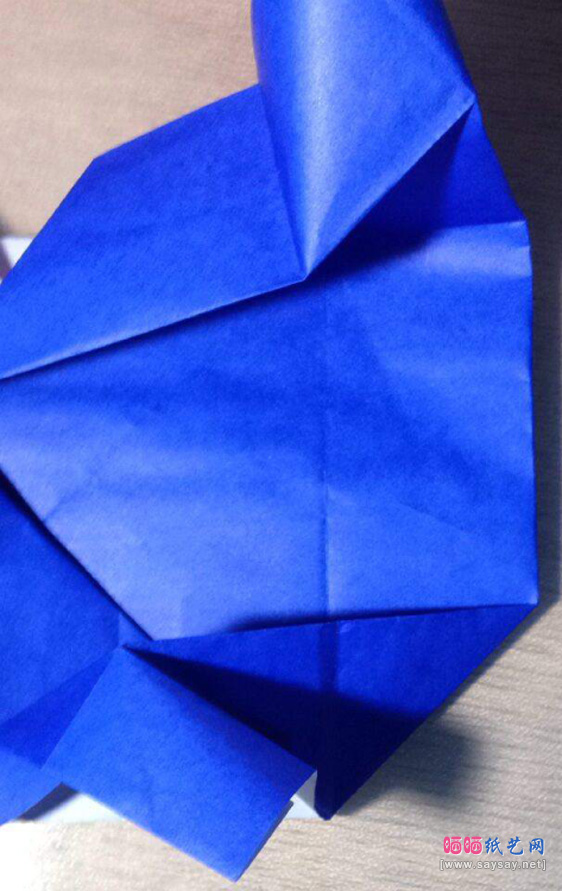 “纸”字的折法实拍教程图片步骤46-www.saybb.net