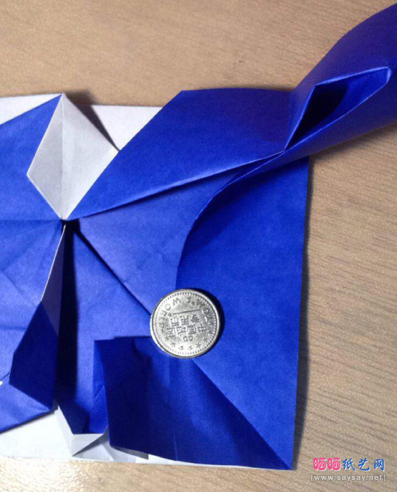 “纸”字的折法实拍教程图片步骤47-www.saybb.net