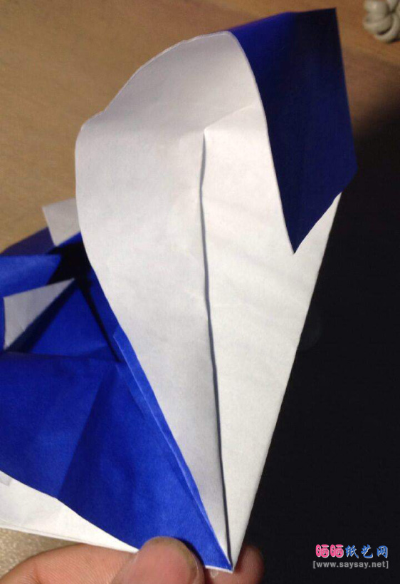“纸”字的折法实拍教程图片步骤48-www.saybb.net