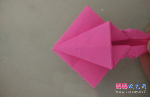 变形金刚机器人折纸实拍教程图片步骤11