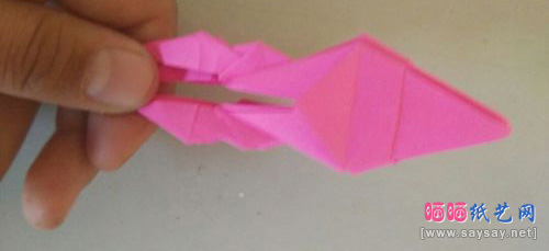 变形金刚机器人折纸实拍教程图片步骤13