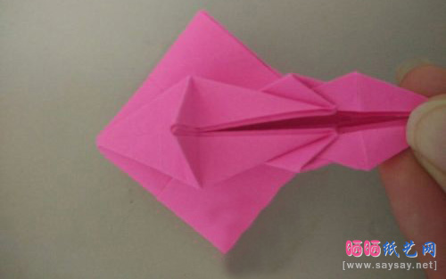 变形金刚机器人折纸实拍教程图片步骤12