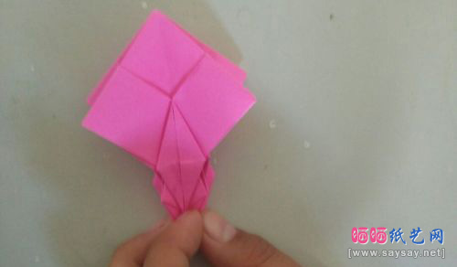 变形金刚机器人折纸实拍教程图片步骤10