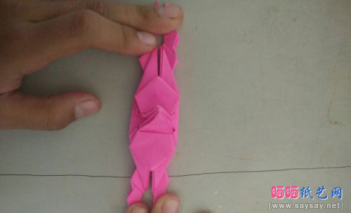 变形金刚机器人折纸实拍教程图片步骤16