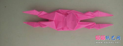 变形金刚机器人折纸实拍教程图片步骤25