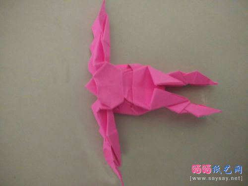 变形金刚机器人折纸实拍教程图片步骤26