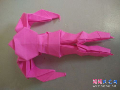 变形金刚机器人折纸实拍教程图片步骤30