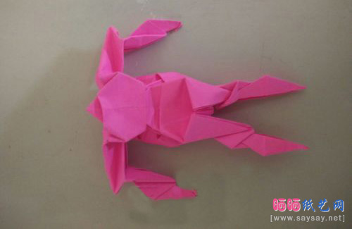 变形金刚机器人折纸实拍教程图片步骤28