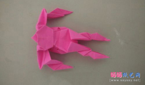 变形金刚机器人折纸实拍教程图片步骤27