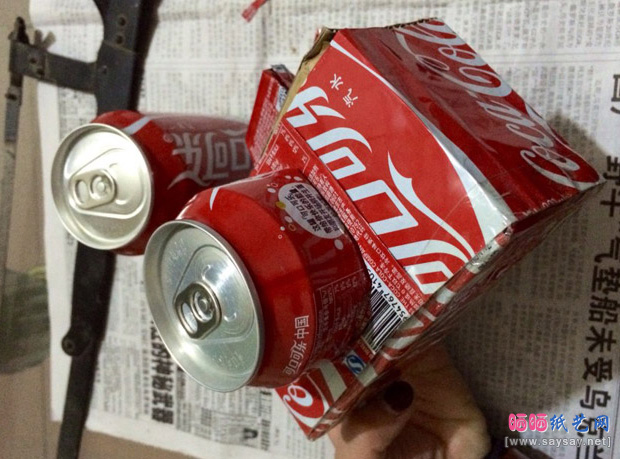 废弃易拉罐手工制作漂亮相机模型图片步骤10