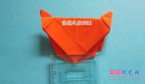 带翅膀的心形糖果盒折纸实拍教程图片步骤15
