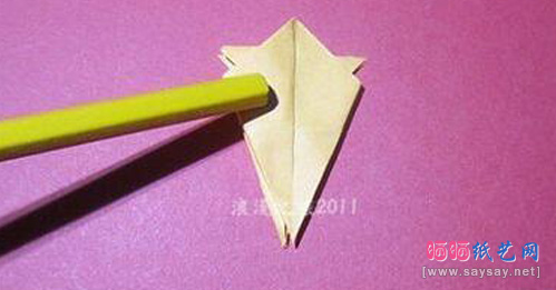 儿童手工立体乌龟折纸实拍教程图片步骤13