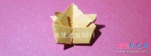 儿童手工立体乌龟折纸实拍教程图片步骤17