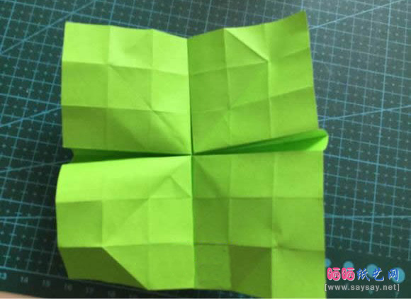 手工拼图零件折纸-折纸拼图玩具实拍教程图片步骤9-www.saybb.net