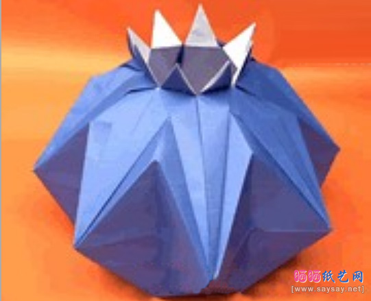 实用星星开口盒子折纸方法-www.saybb.net