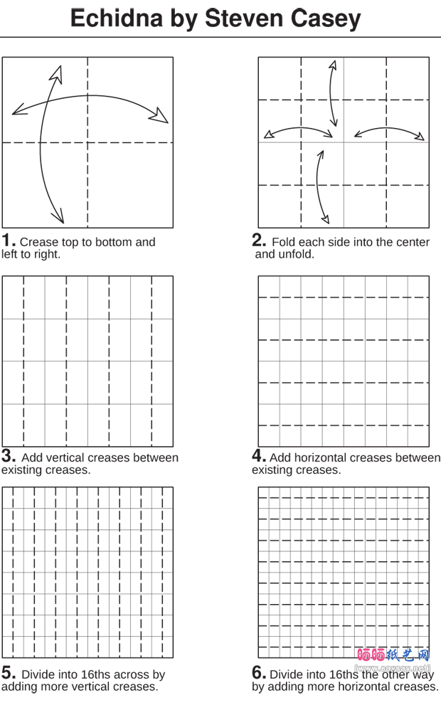 StevenCasey的针鼹折纸图谱教程-www.saybb.net