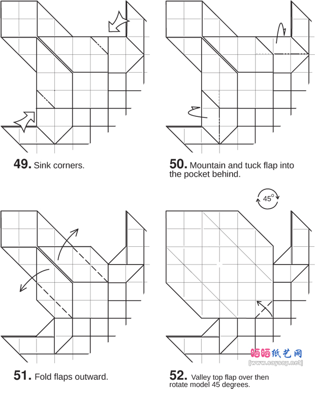 StevenCasey的针鼹折纸图谱教程-www.saybb.net