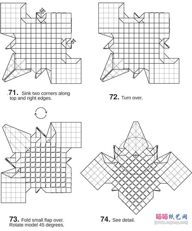 StevenCasey的针鼹折纸图谱教程-www.saybb.net