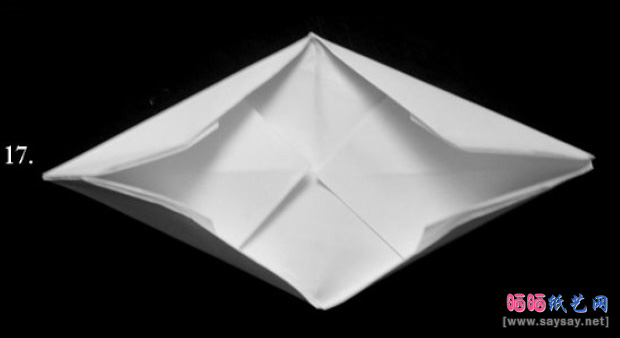 逼真渗人的眼睛折纸教程图片步骤7-www.saybb.net