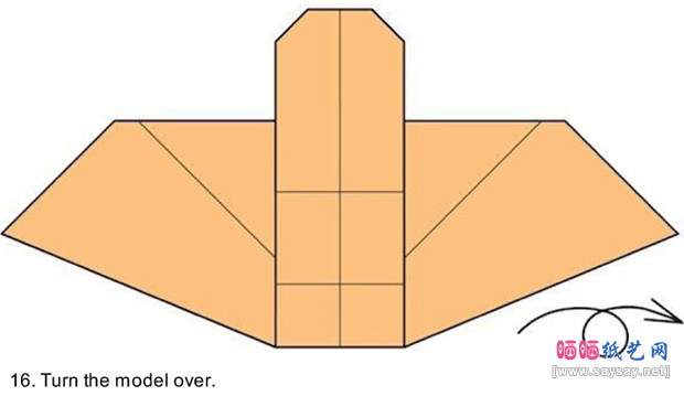户外沙发椅折纸教程图片步骤16-www.saybb.net