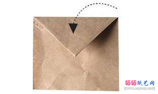 圣诞节麋鹿卡片折纸方法图片步骤3-www.saybb.net