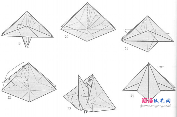 ManuelSirgo的鹰马折纸图谱教程图片步骤4-www.saybb.net