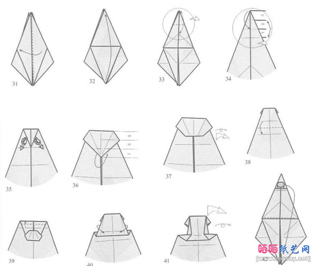 ManuelSirgo的鹰马折纸图谱教程图片步骤6-www.saybb.net