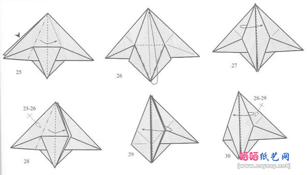ManuelSirgo的鹰马折纸图谱教程图片步骤5-www.saybb.net