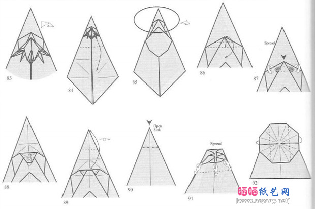ManuelSirgo的鹰马折纸图谱教程图片步骤11-www.saybb.net