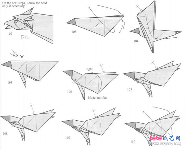 ManuelSirgo的鹰马折纸图谱教程图片步骤13-www.saybb.net
