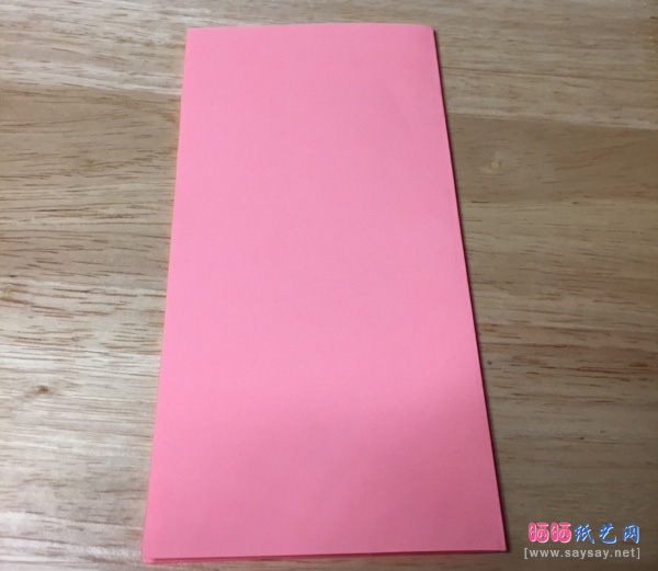 笔帽折纸详细实拍图文教程步骤2-www.sayay.net