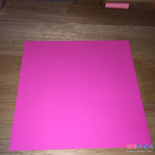 笔帽折纸详细实拍图文教程步骤15-www.sayay.net