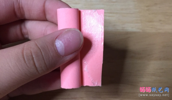 笔帽折纸详细实拍图文教程步骤13-www.sayay.net