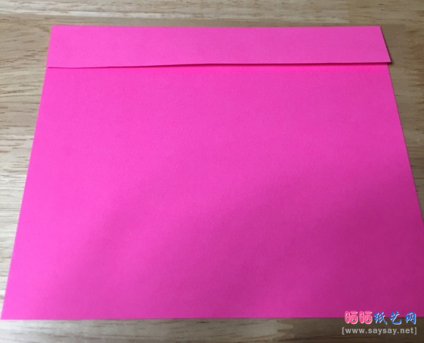 笔帽折纸详细实拍图文教程步骤16-www.sayay.net