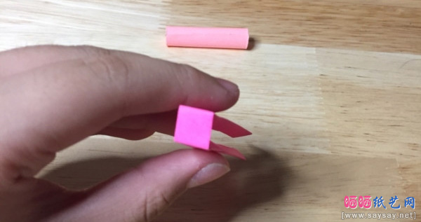 笔帽折纸详细实拍图文教程步骤21-www.sayay.net