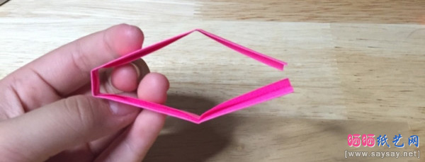 笔帽折纸详细实拍图文教程步骤24-www.sayay.net