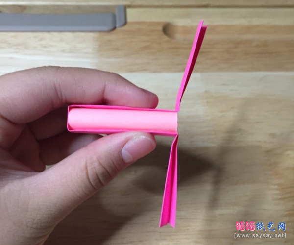 笔帽折纸详细实拍图文教程步骤23-www.sayay.net