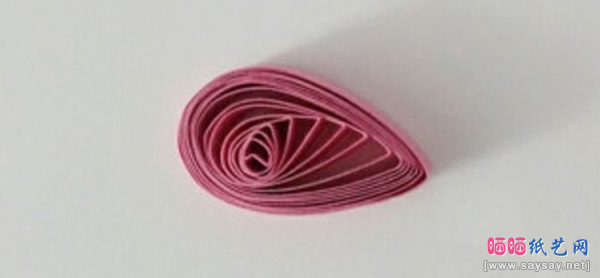 漂亮菊花卷纸画制作步骤21-www.saybb.net