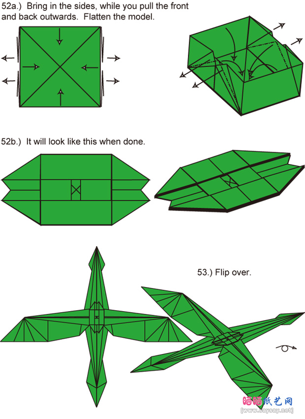 CharlesEsseltine的飞龙折纸图谱折纸步骤10-www.saybb.net