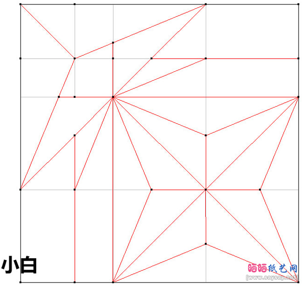 圣诞节手工：圣诞纸鹤折纸CP及实拍教程步骤6-www.saybb.net