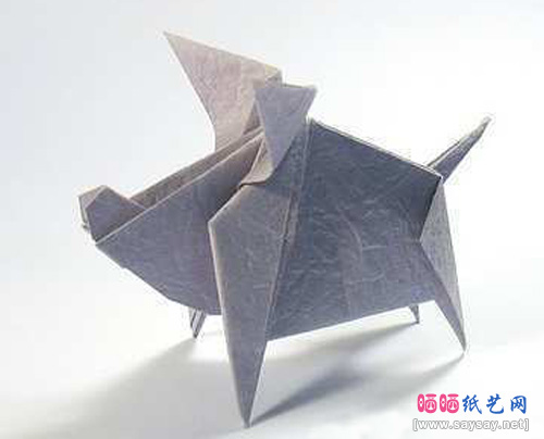 NguyenHungCuong的野猪折纸图谱教程完成效果图-www.saybb.net