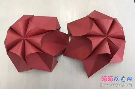 纸艺制作元旦剪纸灯笼的方法教程步骤9-www.saybb.net