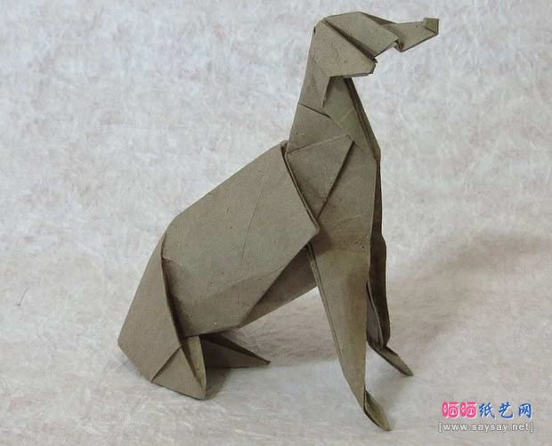 SethFriedman的灵提犬折纸图谱教程完成效果图-www.saybb.net