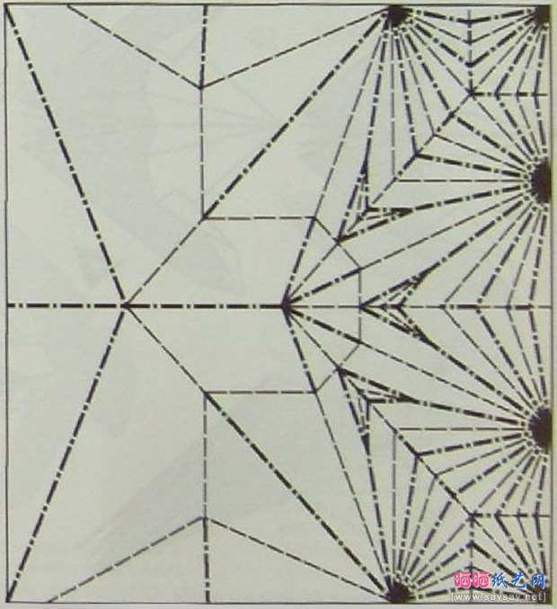 苍蝇手工折纸图谱教程的CP图-www.saybb.net