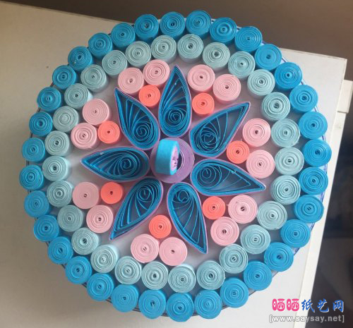 衍纸首饰盒制作图文教程步骤8-www.saybb.net