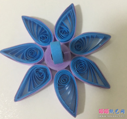 衍纸首饰盒制作图文教程步骤7-www.saybb.net