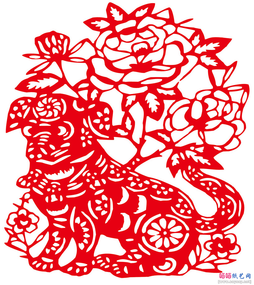 2018新年剪纸狗年窗花剪纸图案大全图案28-www.saybb.net
